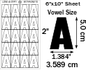 5 x 3.589 CM - 2"  - 6x10" Magnet Sheet