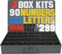 3" Magnet Kit. 400 3" Letters, numbers, vowels