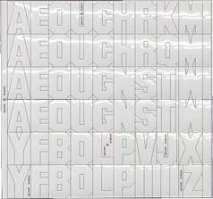 4" Letters, Vowels Combo Sheet