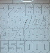 30 Assorted Magnetic Numbers, Dollar symbols, cent signs.